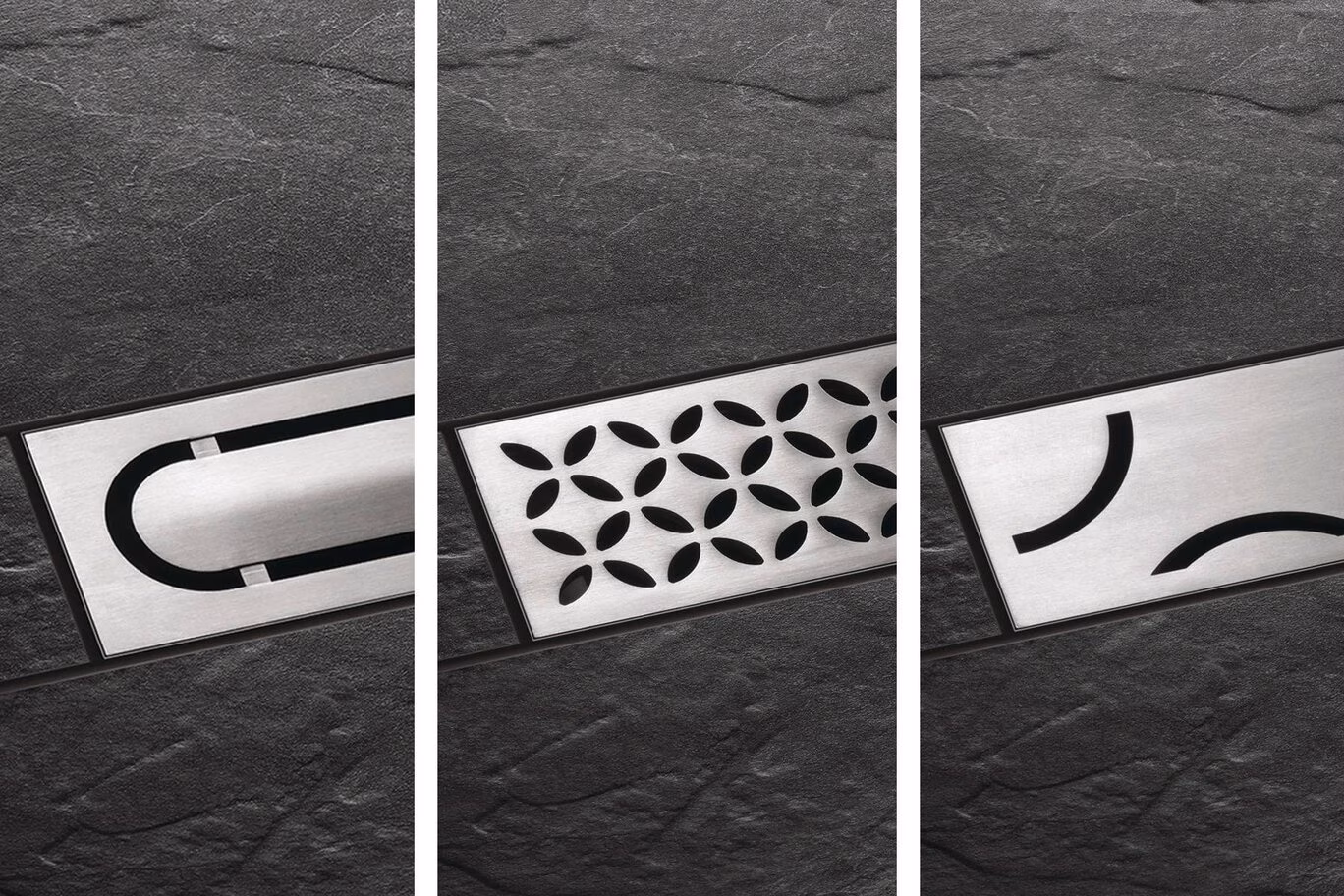 3 styles of drains 3 styles of drains