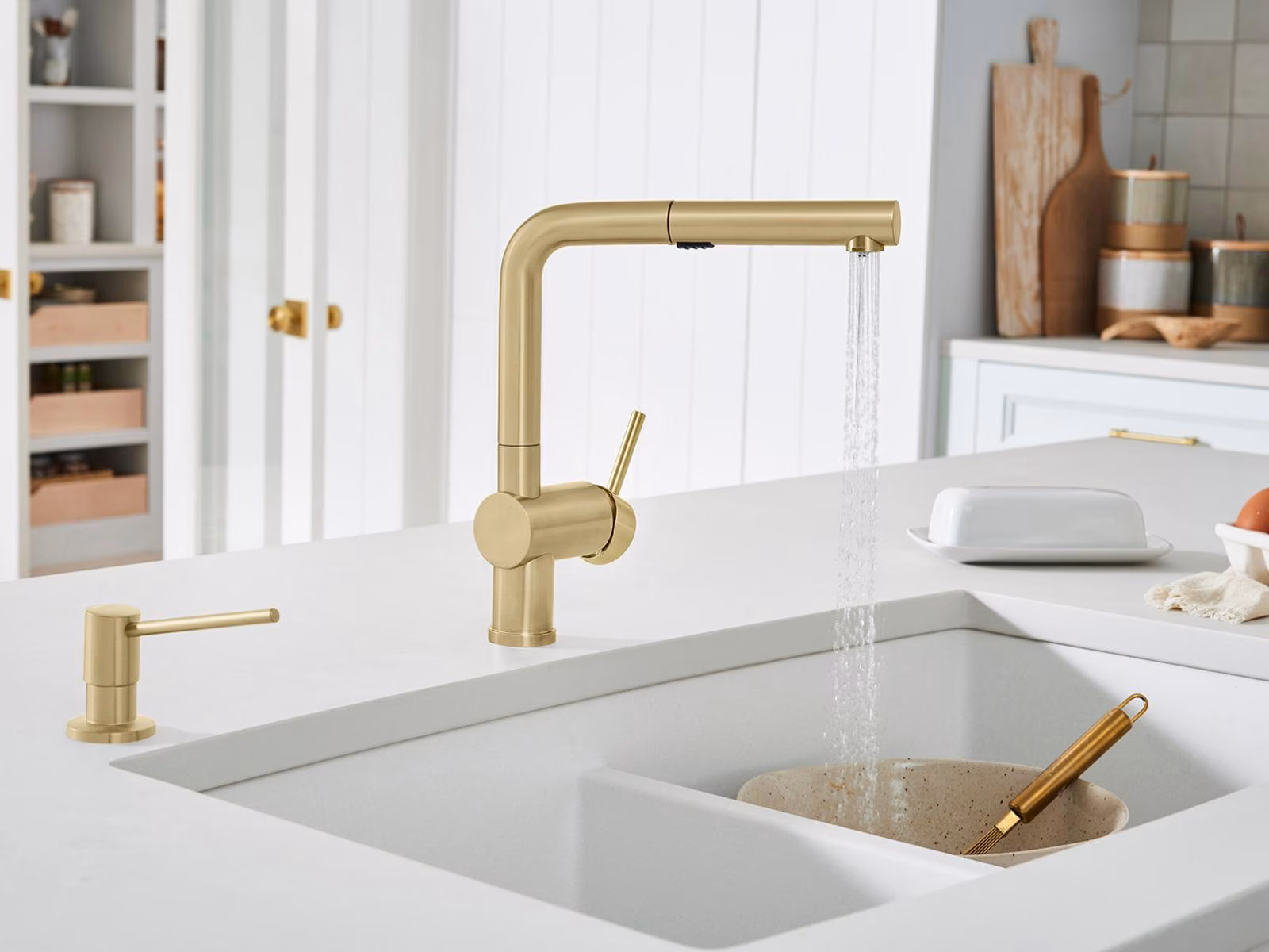 Blanco kitchen faucet gold