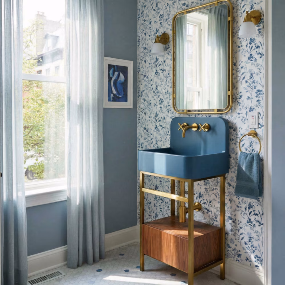 lacava concrete bathroom sinks blue