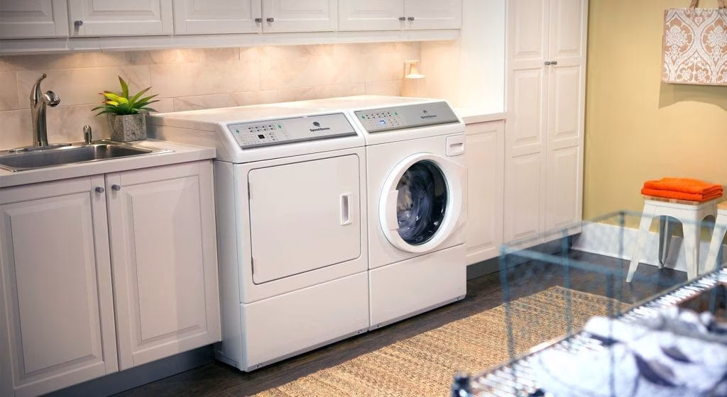 Speed Queen in laundry room